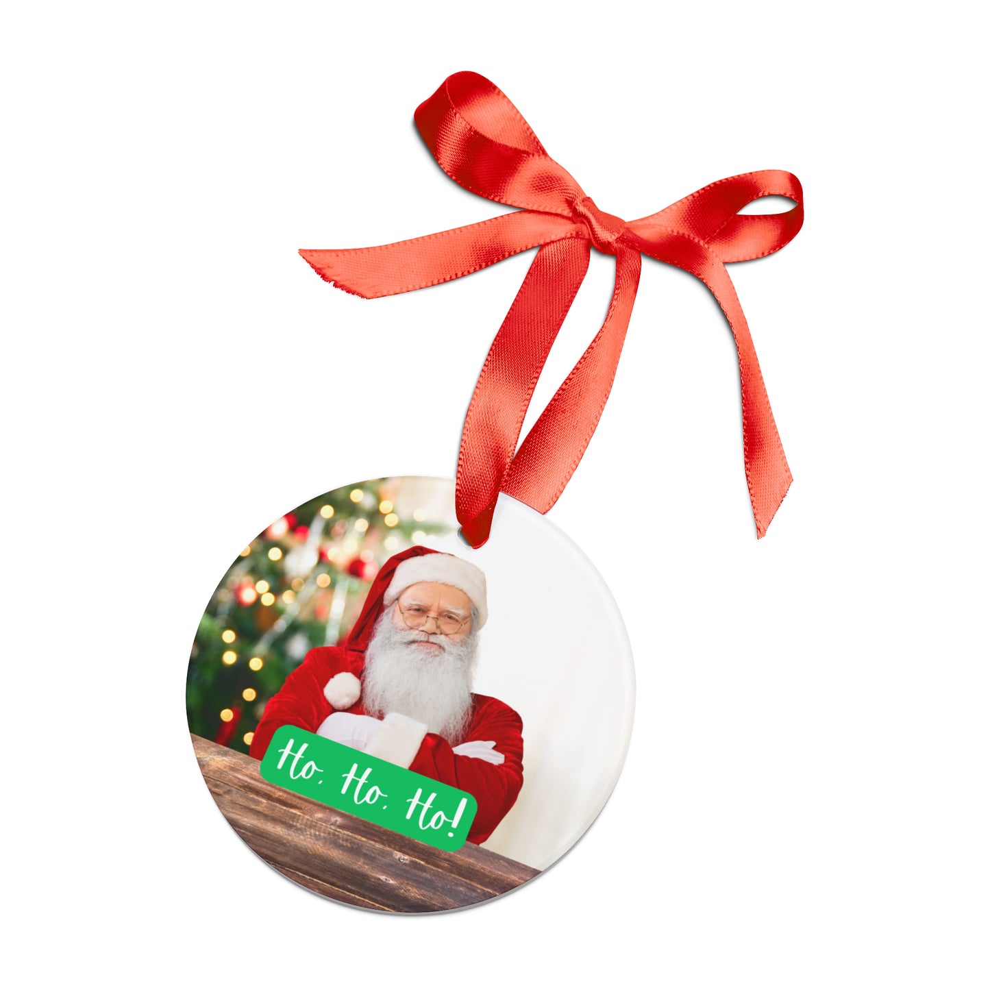 Santa | Ho, Ho, Ho | Acrylic Christmas Ornament