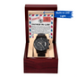 Father-in-law | As A Father | Black Metal Chronograph Watch