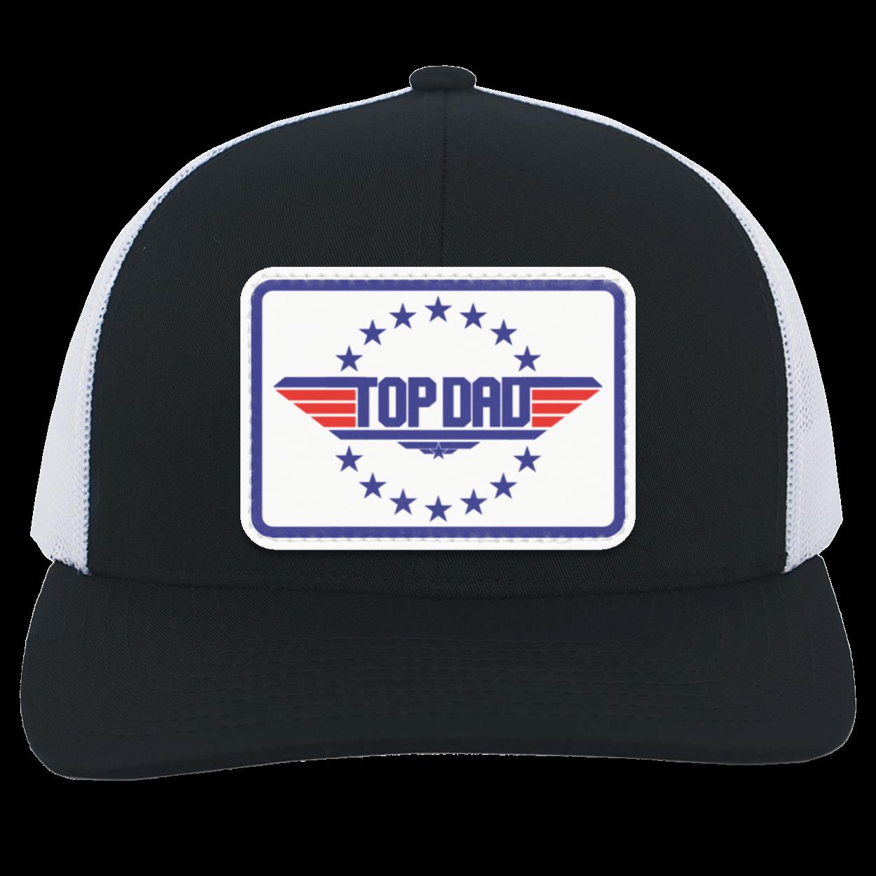 Dad | Top Dad - White Patch | Snap-Back Trucker Cap