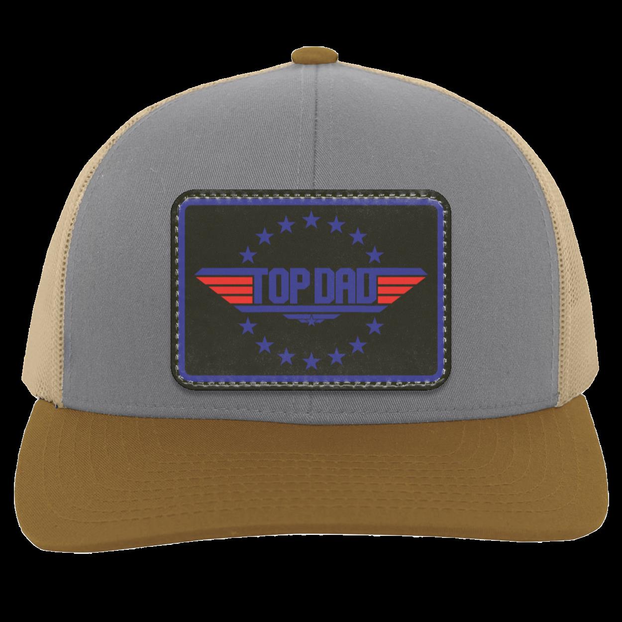 Dad | Top Dad - Black Patch | Snap-Back Trucker Cap