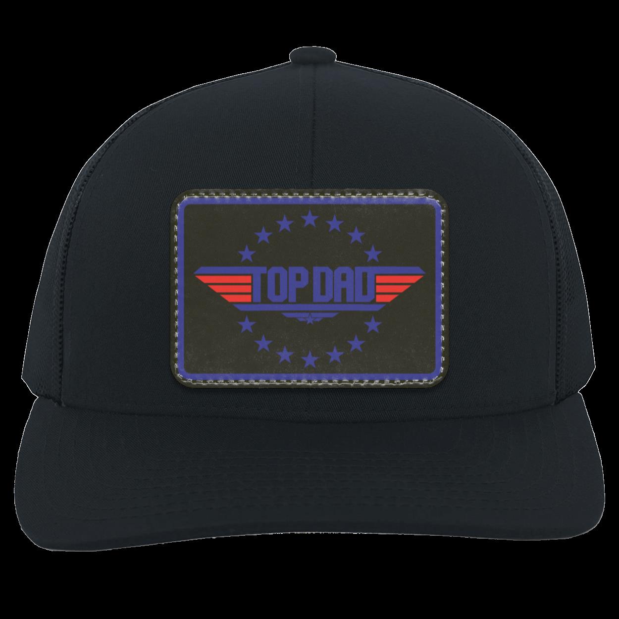 Dad | Top Dad - Black Patch | Snap-Back Trucker Cap