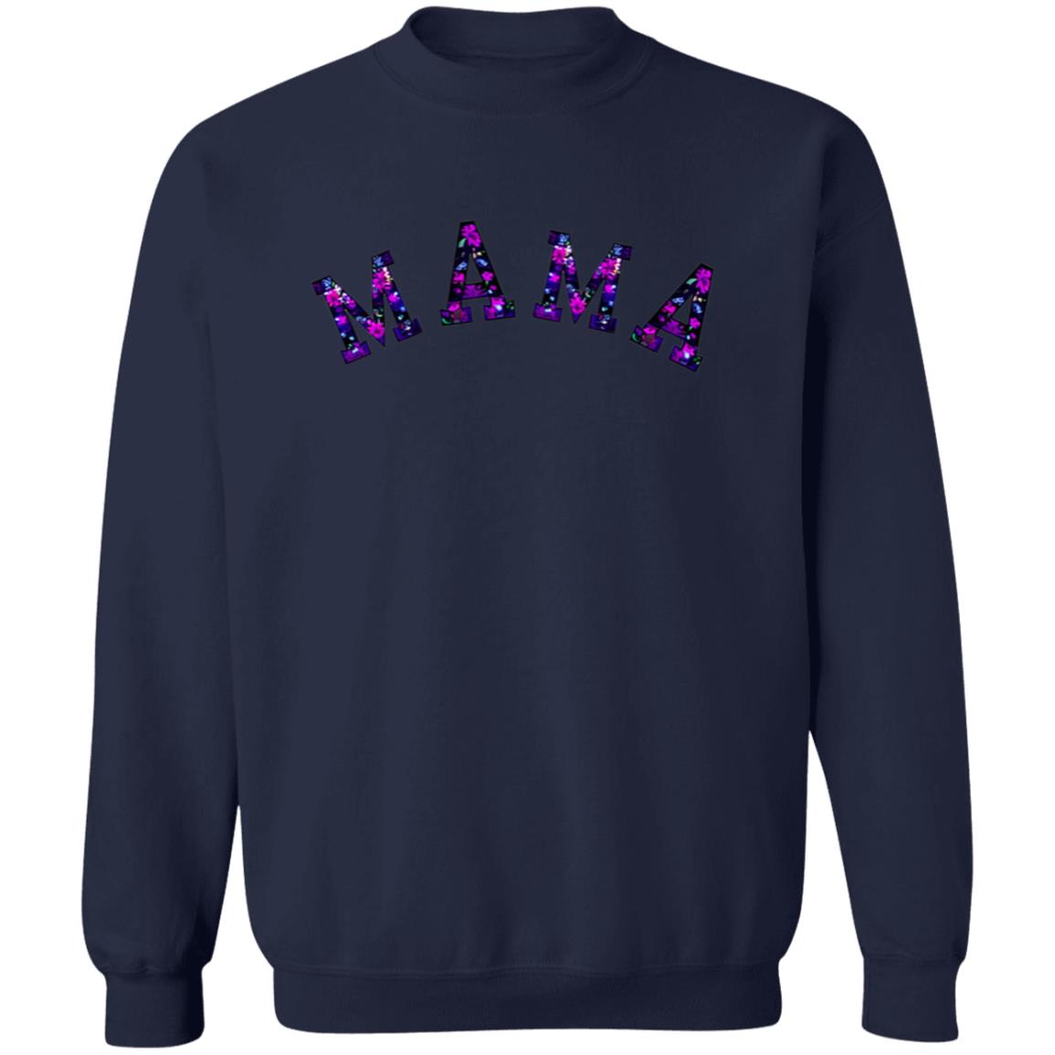 MAMA | Black and Purple Floral Sweatshirt