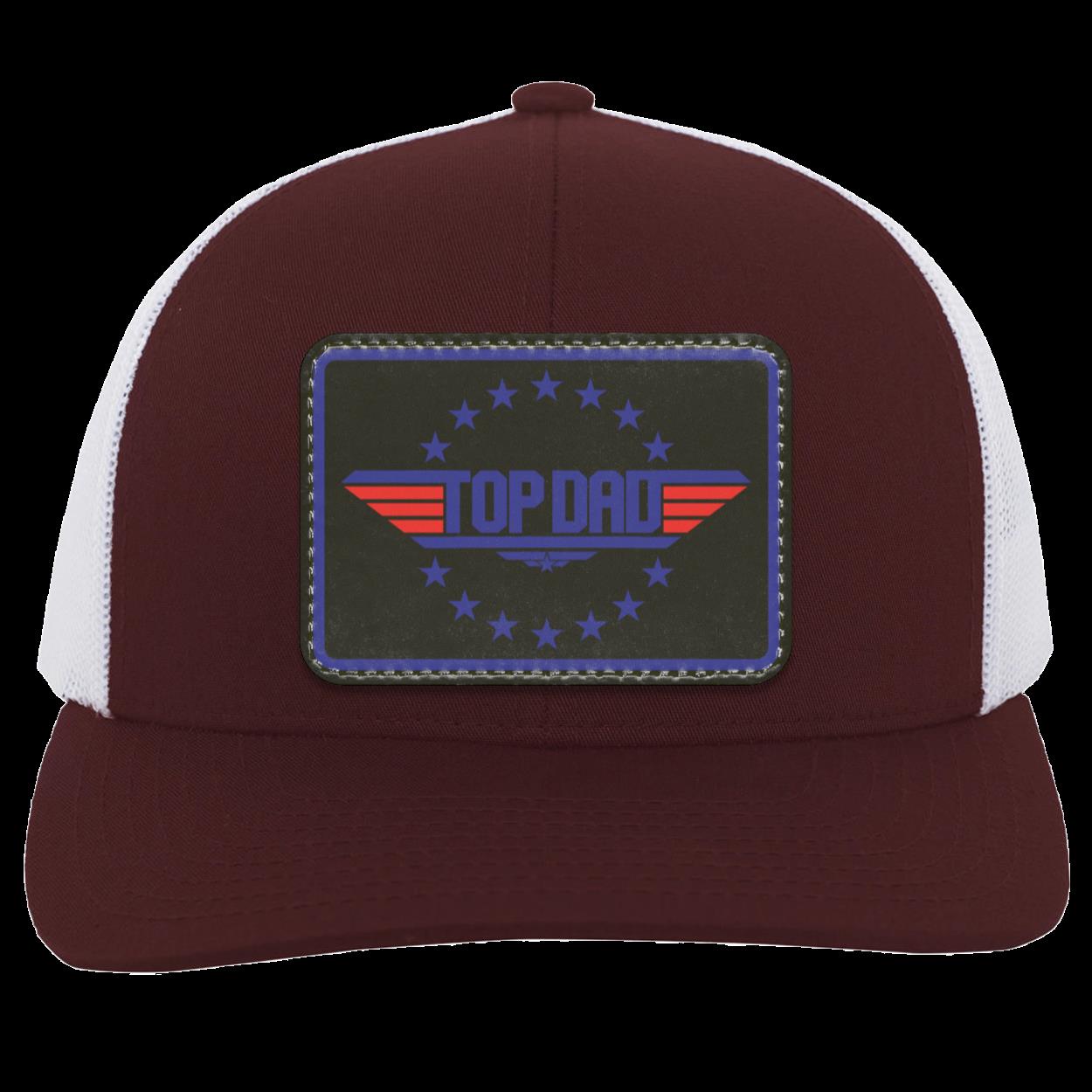Dad | Top Dad - Black Patch | Snap-Back Trucker Cap