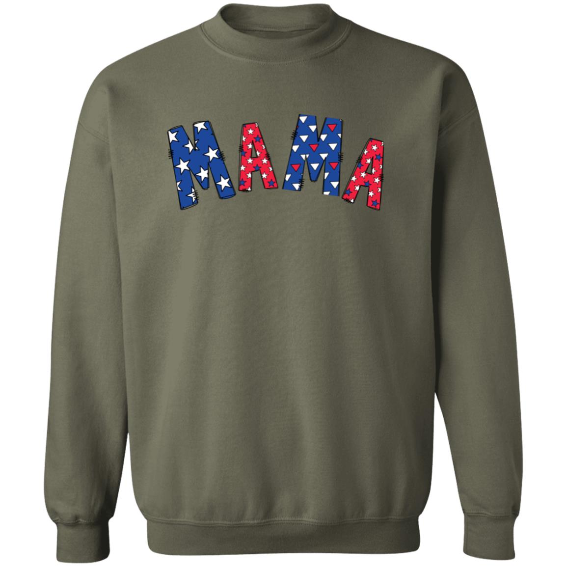 Patriotic MAMA | High Quality Sweatshirt | 14 Colors to Choose From