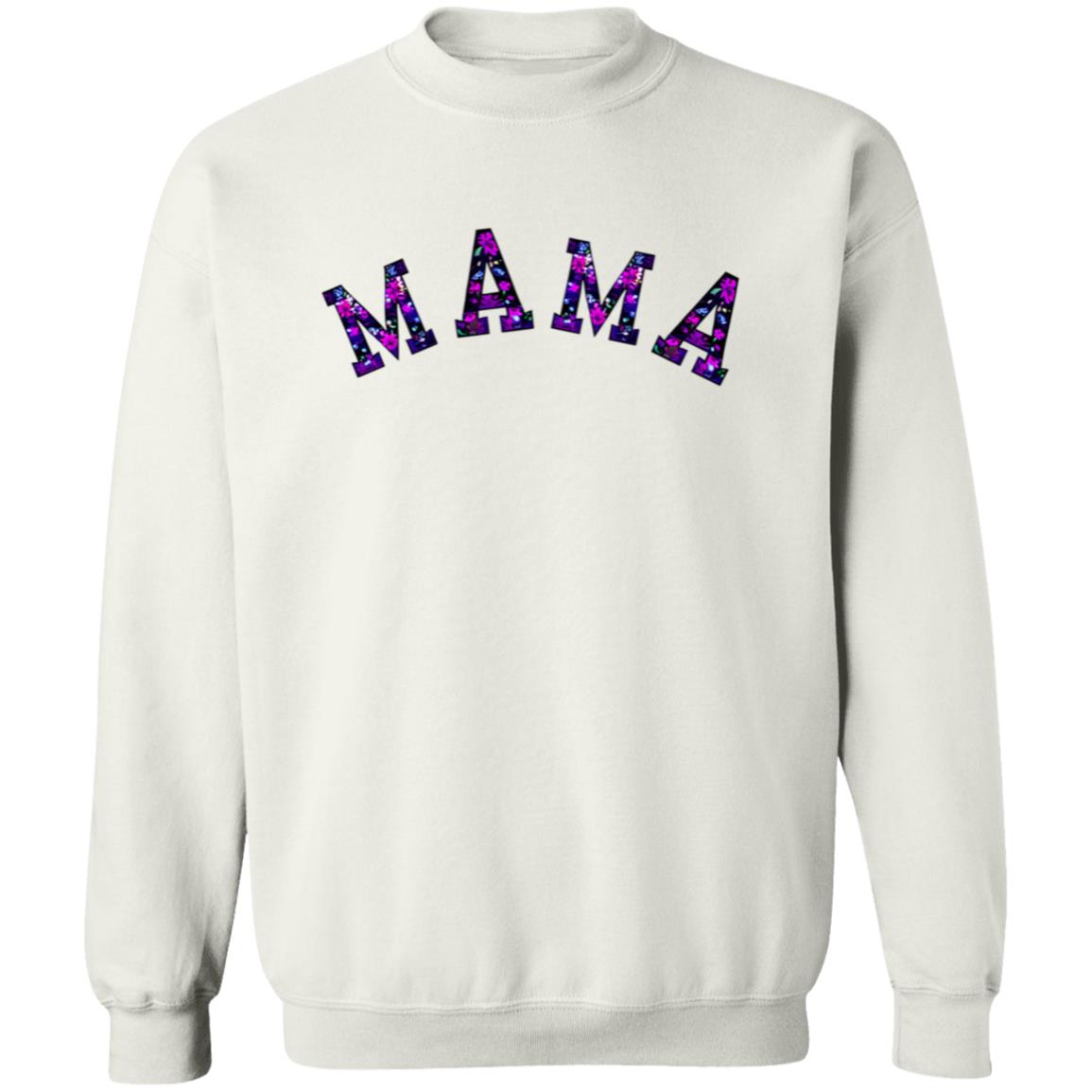 MAMA | Black and Purple Floral Sweatshirt