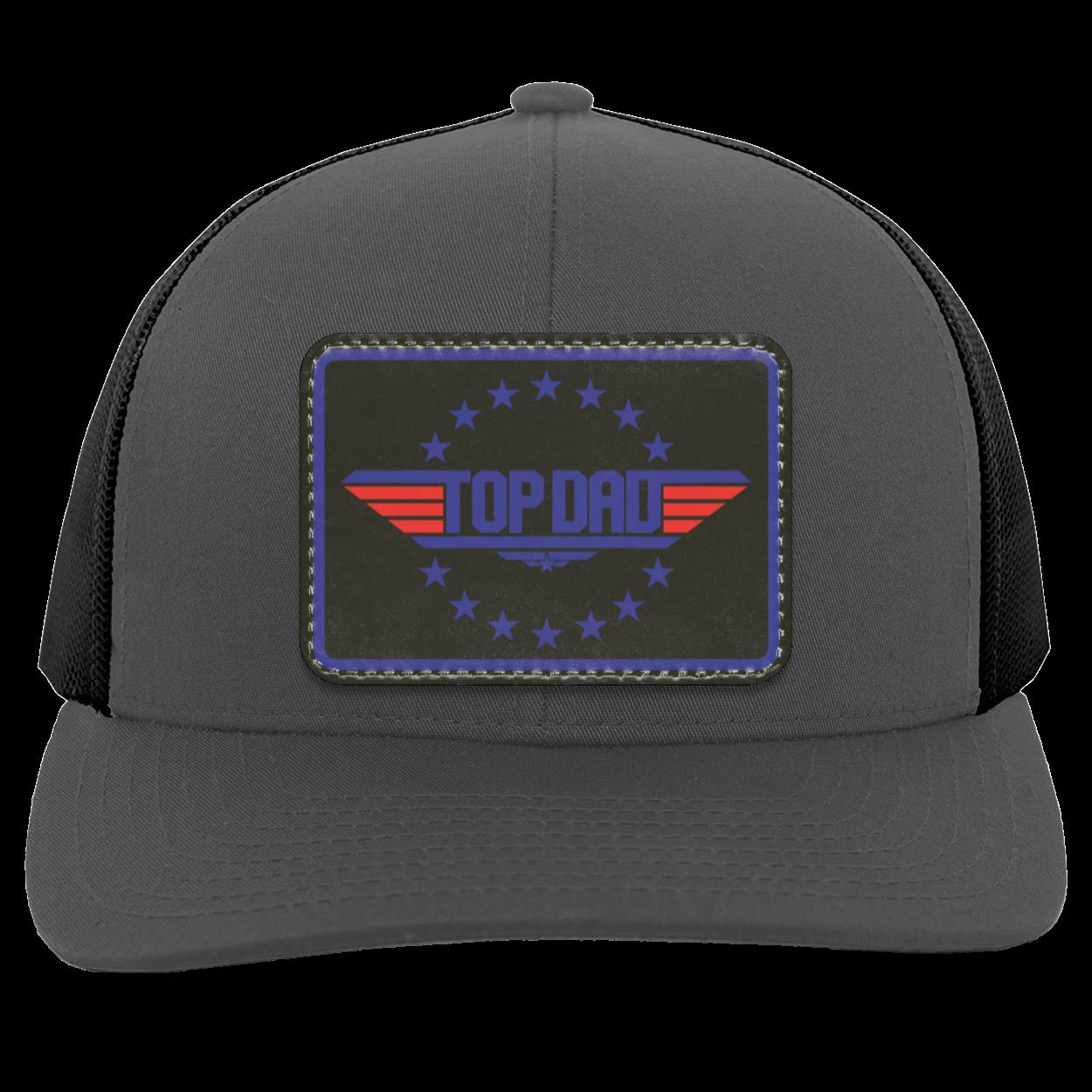 Dad | Top Dad - Black Patch | Snap-Back Trucker Cap