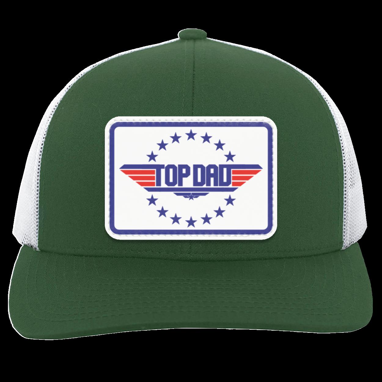 Dad | Top Dad - White Patch | Snap-Back Trucker Cap