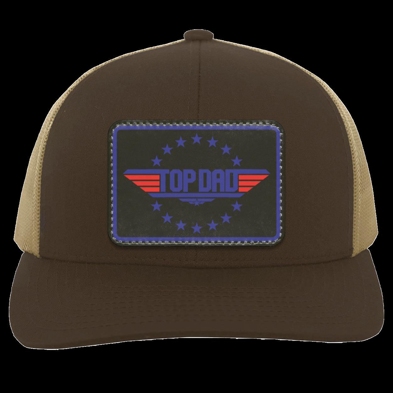 Dad | Top Dad - Black Patch | Snap-Back Trucker Cap