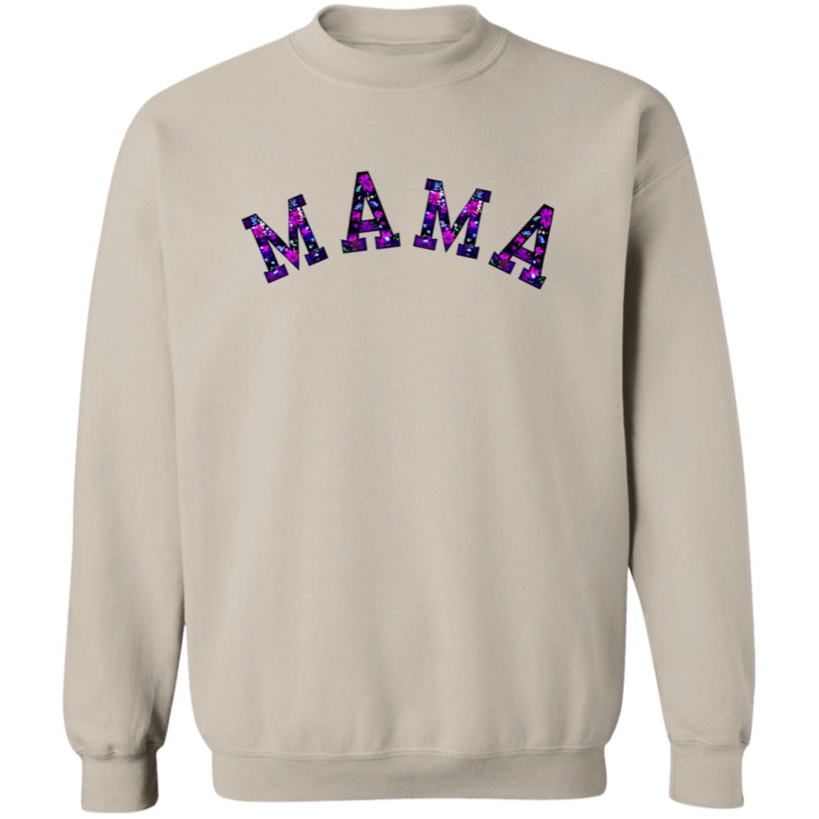 MAMA | Black and Purple Floral Sweatshirt