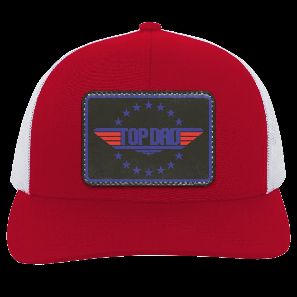 Dad | Top Dad - Black Patch | Snap-Back Trucker Cap