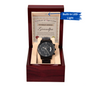 Grandpa | Everything You Do | Black Metal Chronograph Watch