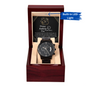 Dad | Farter's Day | Black Metal Chronograph Watch