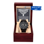 Dad | My Best Friend | Black Metal Chronograph Watch