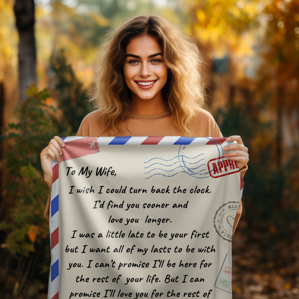 To My Wife - A Big Hug! | Cozy Plush Fleece Blanket