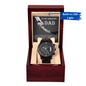 Dad | To Thank You | Black Metal Chronograph Watch