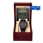Father's Day | Truly Special | Black Metal Chronograph Watch
