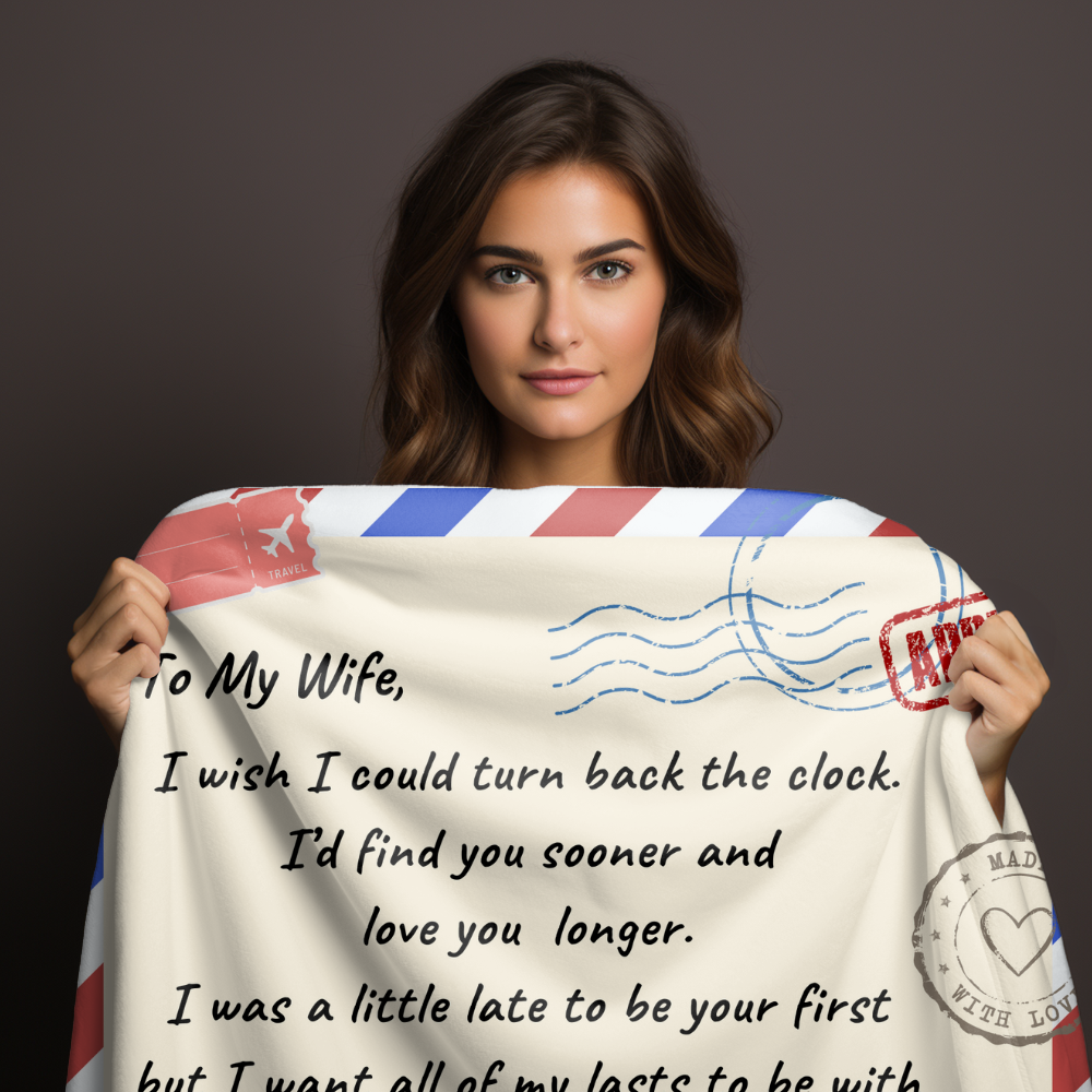 To My Wife - A Big Hug! | Cozy Plush Fleece Blanket