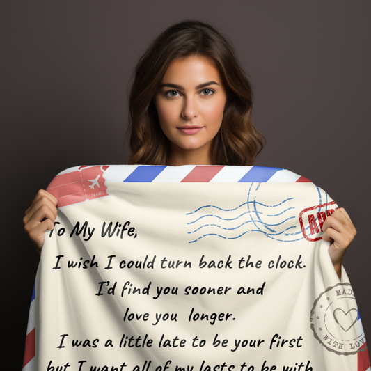 To My Wife - A Big Hug! | Cozy Plush Fleece Blanket