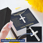 To My Grandson | Personalized Cross Necklace | Love Grandma