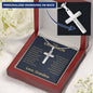 To My Grandson | Personalized Cross Necklace | Love Grandma