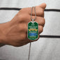 To My Son | Dog Tag Necklace | Green