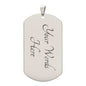 To My Grandson | Dog Tag Necklace | Blue