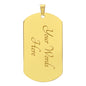 To My Grandson | Dog Tag Necklace | Blue