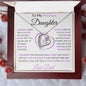 To My Precious Daughter | Forever Love Necklace with Heart Shaped Centerpiece | Love Dad