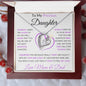 To My Precious Daughter | Forever Love Necklace (Heart Centerpiece) | Love Mom and Dad