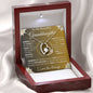 To My Beautiful Granddaughter | My Love and Light... Lilies on Gold | Forever Love Necklace