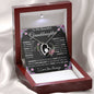 To My Beautiful Granddaughter | My Love and Light... Pink Roses on Black | Forever Love Necklace