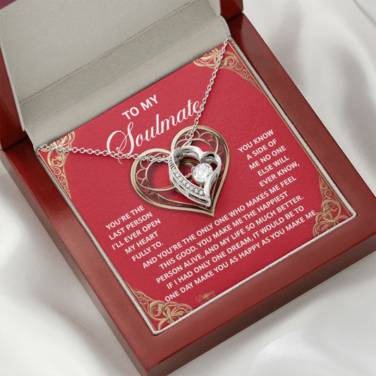To My Soulmate | The Only One | Forever Love Necklace | FREE Earrings with Discount Code
