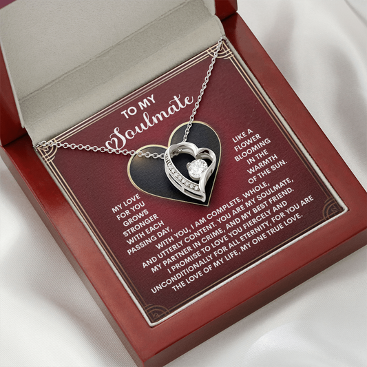 To My Soulmate | My One True Love | Forever Love Necklace | FREE Earrings with Purchase TODAY!