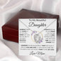 To My Beautiful Daughter | "I Filled it With My Love and Light" Love Mom | Forever Love Necklace