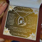 To My Beautiful Granddaughter | The Beat Of My Heart... Lilies on Gold | Forever Love Necklace