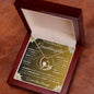 To My Beautiful Granddaughter | My Love and Light... Lilies on Gold | Forever Love Necklace
