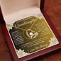 To My Beautiful Granddaughter | The Beat Of My Heart... Lilies on Gold | Forever Love Necklace