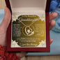 To My Beautiful Granddaughter | The Beat Of My Heart... Lilies on Gold | Forever Love Necklace