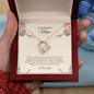 To My Beautiful Mom | I Love You | Forever Love Necklace