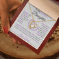 To My Precious Daughter | Forever Love Necklace with Heart Shaped Centerpiece | Love Dad