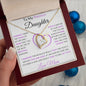 To My Precious Daughter | Forever Love Necklace with Heart Shaped Centerpiece | Love Mom