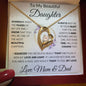 To My Beautiful Daughter | "I Filled It With My Love And Light" Love Mom & Dad | Forever Love Necklace