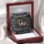 To My Beautiful Granddaughter | My Love and Light... Pink Roses on Black | Forever Love Necklace