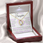 To My Precious Daughter | Forever Love Necklace (Heart Centerpiece) | Love Mom and Dad
