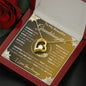To My Beautiful Granddaughter | My Love and Light... Lilies on Gold | Forever Love Necklace