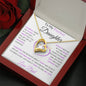 To My Precious Daughter | Forever Love Necklace with Heart Shaped Centerpiece | Love Dad