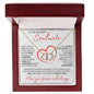 To My Beautiful Soulmate | Solid 10k Gold Everlasting Love Necklace | I Love You Forever and Always