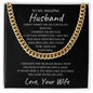 To My Amazing Husband | Cuban Link Necklace