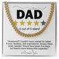 Dad | Five Stars | Cuban Link Chain