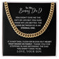 To My Bonus Dad | Thank You | Cuban Link Chain